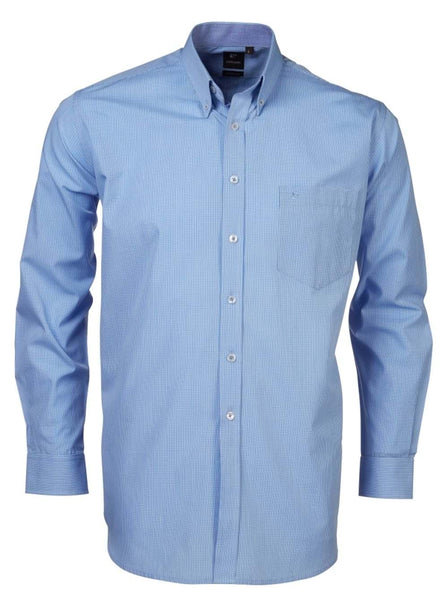 PIERRE CARDIN Mens Blue PC4 L/S PC Shirt