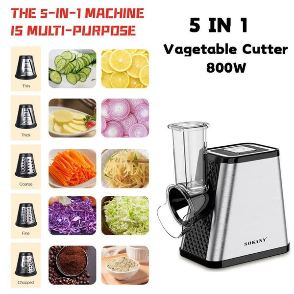 5-in-1 Electric Vegetable Cutter