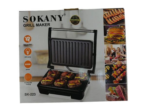 Sokany 4 Slice Sandwich Press & Griller