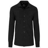 Mens AV Milano Long Sleeve Knitted Shirt 95% Cotton