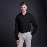 Mens AV Milano Long Sleeve Knitted Shirt 95% Cotton