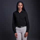 Ladies AV Milano Long Sleeve Knitted Shirt 95% Cotton