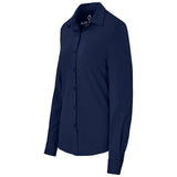 Ladies AV Milano Long Sleeve Knitted Shirt 95% Cotton