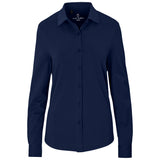 Ladies AV Milano Long Sleeve Knitted Shirt 95% Cotton