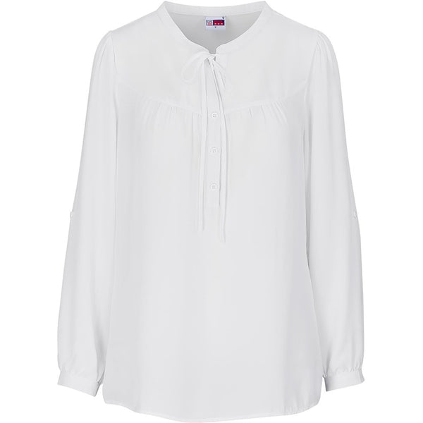 Ladies Long Sleeve USB Mandarin Collar Blouse