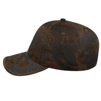 Washed Oil Skin 6 Panel Cap