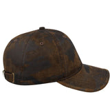 Washed Oil Skin 6 Panel Cap