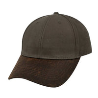 Waxed Oilskin 6 Panel Cap Two-Tone