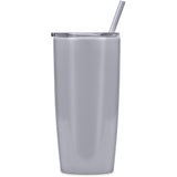 Daytona Plastic 2-in-1 Double-Wall Tumbler & Straw - 600ml