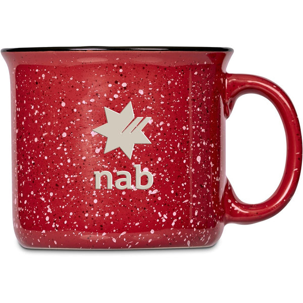 Serendipio Marshall Ceramic Coffee Mug - 400ml - Red