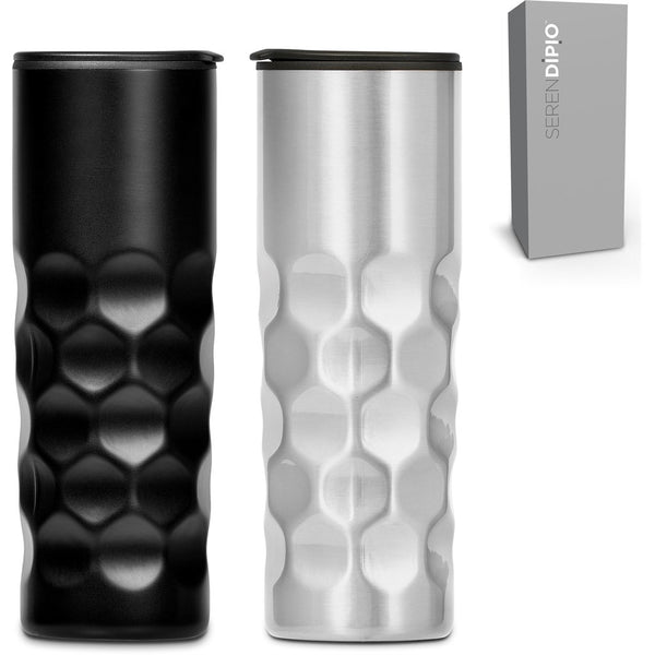 Serendipio Meteor Stainless Steel & Plastic Double-Wall Tumbler - 450ml