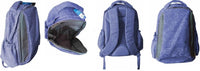 Macaroni Laureate Universal Student Backpack Blue and Grey