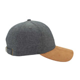 Chambray/Suede 6 Panel Cap