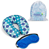 TRAVEL NECK PILLOW AND EYE MASK SET