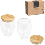 Okiyo Moco Double-Wall Glass Cup Duo Set