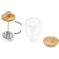 Okiyo Aibo Glass & Bamboo Coffee Set