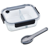 Refine & Dine Glass Lunch Box & Cutlery Set