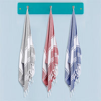 Mermerli Cotton-Rich Beach Towel & Drawstring Bag