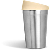 Kooshty Rise Stainless Steel & Plastic Double-Wall Tumbler - 350ml - Cream