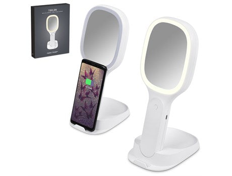 Swiss Cougar Toulon Wireless Charger, Phone Stand & Portable Mirror