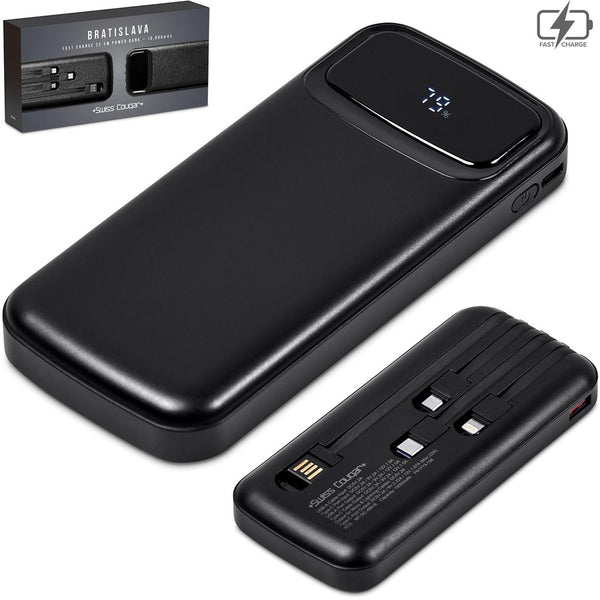 Swiss Cougar Innovative Fast Charge 22.5W Power Bank 10,000mAh