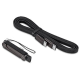 Compact 2-in-1 Fast Charge Cable & Type-C Phone Stand