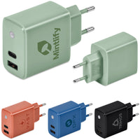 Compact Dual Port Fast Wall Charger