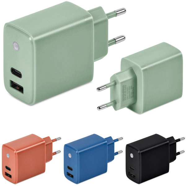 Compact Dual Port Fast Wall Charger