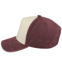 Cap 5 Panel Pigment Washed
