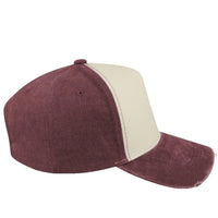 Cap 5 Panel Pigment Washed