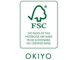 Okiyo FSC Certified Paper A5 Hard Cover Notebook