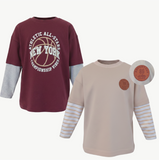 Future Champion Young Boys 100% Cotton Twofer Tee