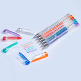 Vibrant Pack of 6 Gel Ink Pen Set