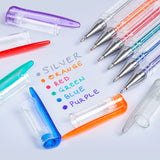 Vibrant Pack of 6 Gel Ink Pen Set