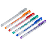 Vibrant Pack of 6 Gel Ink Pen Set