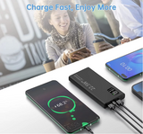 Slim 10000mAh Fast Charger Power Bank