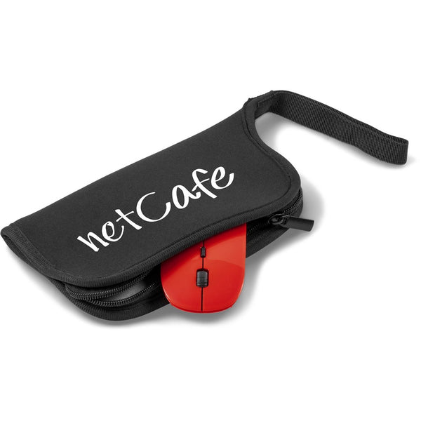 Omega Mouse Pad & Wireless Mouse - Red