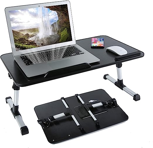 Portable Foldable Laptop Desk With USB Cooling Fan