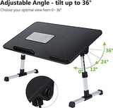 Portable Foldable Laptop Desk With USB Cooling Fan