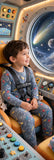 Boys Rocket Pyjama 2pc Set Wholesale