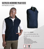 Sleeveless Microfibre Polar Fleece - Navy/graphite - ON SALE