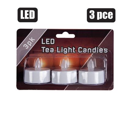 CANDLE ARTIFICIAL TEA-LITE 3PC LED