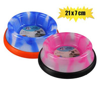 PET DOG/CAT BOWL TIEDYE FINISH