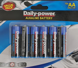 Pack of 12 Alkaline AA Batteries