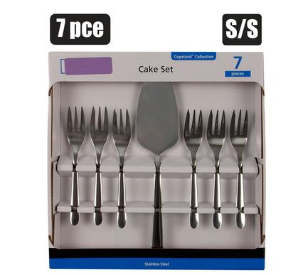 CUTLERY CAKE SET 7PC STAINLESS STEEL