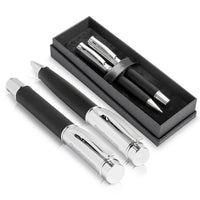 Alex Varga Volans Ball Pen & Rollerball Set - Black