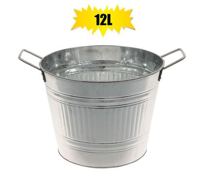 Galvanized 12 Litre Basin