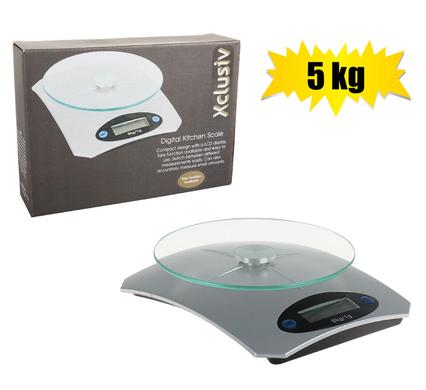 Xclusiv Digital Kitchen Scale with LCD Screen Display