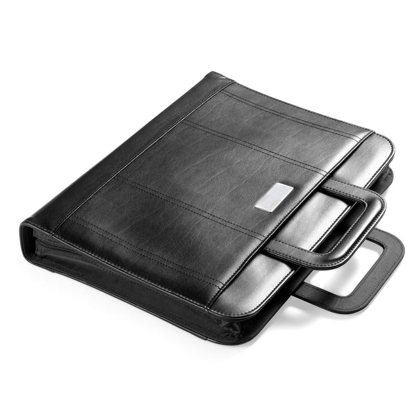 Obsidian A4 Zip-Around Drop-Handle Folder