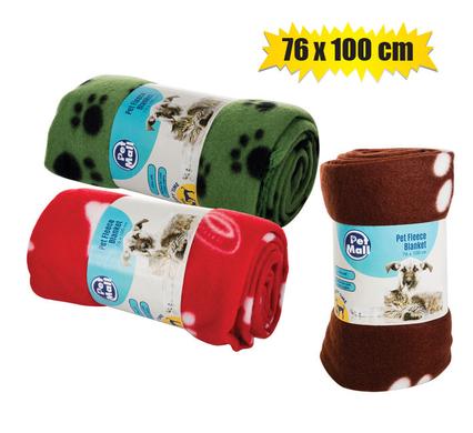 Pet Blanket Fleece 76x100cm